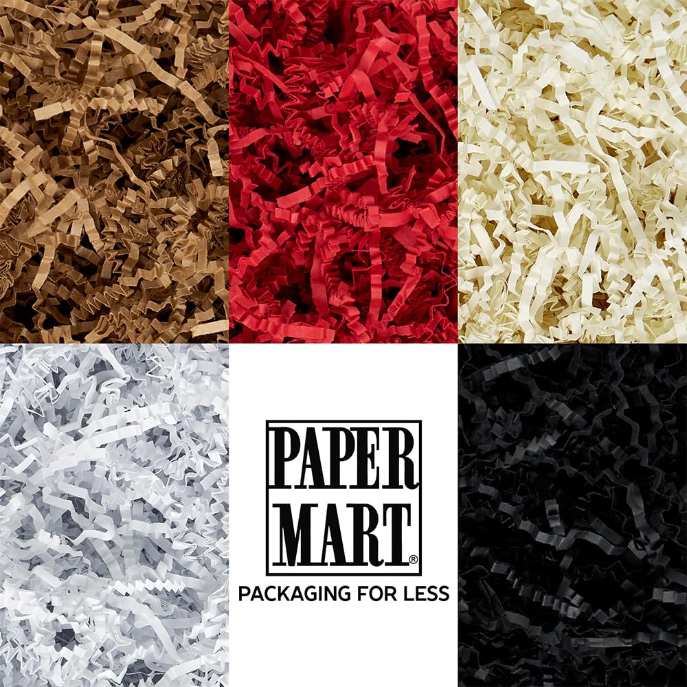 Paper Mart Ivory Crinkle Cut Paper for Gift Box (1/2 lb), Crinkle Cut Paper Shred Filler, Shredded Paper for Gift Box, Ivory Basket Filler Paper Shred (1/2 lb), Ivory Paper Box Filler, Basket Shred - Image 5