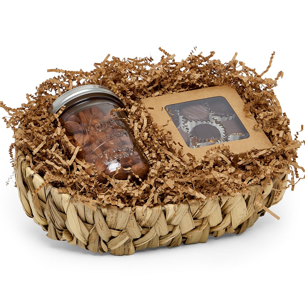 Paper Mart Kraft Crinkle Cut Paper for Gift Box (1/2 lb), Crinkle Cut Paper Shred Filler, Shredded Paper for Gift Box, Kraft Basket Filler Paper Shred (1/2 lb), Kraft Paper Box Filler - Image 3